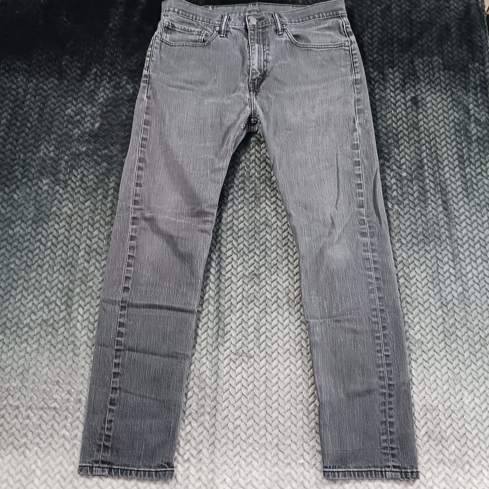 Levi's 508 Jeans Men's 34x30 Gray Cotton Denim Tapered Faded Workwear Stretch